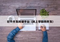 軟件開發(fā)網課平臺（網上學軟件開發(fā)）