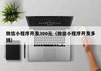 微信小程序開(kāi)發(fā)300元（微信小程序開(kāi)發(fā)多錢(qián)）