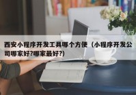 西安小程序開發(fā)工具哪個(gè)方便（小程序開發(fā)公司哪家好?哪家最好?）