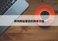 柳州網(wǎng)站建設(shè)的簡單介紹