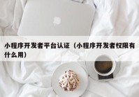 小程序開(kāi)發(fā)者平臺(tái)認(rèn)證（小程序開(kāi)發(fā)者權(quán)限有什么用）