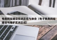 電商網(wǎng)站建設(shè)實訓總結(jié)與體會（電子商務(wù)網(wǎng)站建設(shè)與維護實訓總結(jié)）